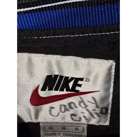 Nike Men’s Swoosh Pullover Windbreaker |  Black Blue 1990’s Orlando Magic Vibes - Picture 4 of 6